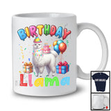 Birthday Llama, Lovely Birthday Party Celebration Llama, Matching Llama Family Lover T-Shirt