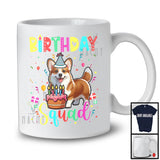 Birthday Squad; Adorable Birthday Party Cake Corgi Owner Lover; Family Group T-Shirt