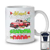 Blessed To Be Called Grandma And Nana; Amazing Christmas Santa Riding Pickup Truck; Family T-Shirt