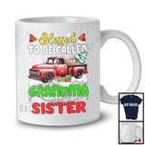 Blessed To Be Called Grandma And Sister; Amazing Christmas Santa Riding Pickup Truck; Family T-Shirt