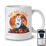 Boo Boo Crew; Adorable Halloween Moon Pumpkin Boo Ghost Nursing Lover; Nurse Group T-Shirt