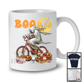 Boo Ghost Riding Bicycle Pumpkin, Horror Halloween Construction Truck Driver, Family Group T-Shirt