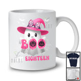 Boo I'm Eighteen; Adorable 18th Birthday Halloween Costume Pink Boo Ghost Witch; Family Group T-Shirt