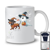 Boo Walking With Dachshund; Lovely Halloween Costume Witch Ghost; Family Group T-Shirt