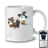 Boo Walking With Sheltie; Lovely Halloween Costume Witch Ghost; Family Group T-Shirt