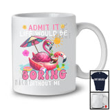 Boring Without Me, Lovely Summer Vacation Flamingo, Matching Flamingo Animal Lover T-Shirt