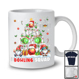 Bowling Squad; Lovely Bowling Equipment Christmas Tree Lights; Sport Player Gnomes T-Shirt