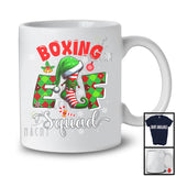 Boxing Elf Squad; Awesome Christmas Snowing Boxing Player Group; X-mas Sport Team T-Shirt