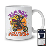 Brooms Are For Amateurs, Sarcastic Halloween Witch Riding Dirt Bike Biker, Family Group T-Shirt