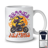 Brooms Are For Amateurs, Sarcastic Halloween Witch Riding Motorbike Biker, Family Group T-Shirt