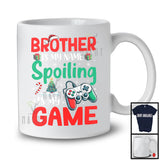 Brother Is My Name Spoiling Is My Game, Humorous Christmas Santa Gaming, Gamer Family T-Shirt