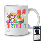 Bruh It's My Birthday; Joyful Birthday Celebration Party Mexican Unicorn; Family Group T-Shirt