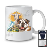 Bulldog Selfie With Jesus Statue; Lovely Bulldog Owner Lover; Matching Family Group T-Shirt