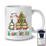 Buon Natale Merry Christmas; Humorous Three Whiskey of Glasses; Italian Drinking Drunker Group T-Shirt