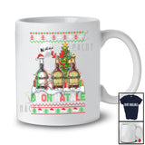 Buon Natale Merry Christmas; Humorous Three Whiskey of Glasses; Italian Sweater Drinking Drunker T-Shirt