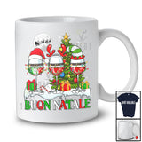 Buon Natale Merry Christmas; Humorous Three Wine of Glasses; Italian Drinking Drunker Group T-Shirt