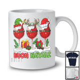 Buon Natale; Adorable Merry Christmas Italian Three Wine Glasses; Snow Drinking Drunker T-Shirt