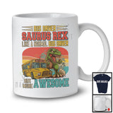 Bus Driver Saurus Rex But More Awesome; Proud T-Rex Dinosaur Vintage Retro; Jobs Careers T-Shirt