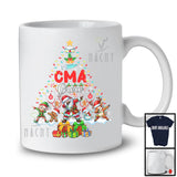 CMA Crew; Fantastic Christmas Tree Lights Dabbing Santa Reindeer Elf Dabbing; Nurse Group T-Shirt