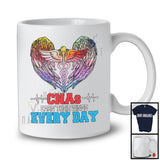 CNA Nurse Earn Their Wings Everyday; Colorful Wings Nursing Lover; Proud Nurse Group T-Shirt