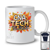 CNA Tech Thankful; Wonderful Thanksgiving Sunflowers Fall Leaves; Family Nurse Group T-Shirt