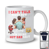 Can't Talk Right Now, Humorous Father's Day Busy Two Girls Dad, BBQ Drinking Family Group T-Shirt
