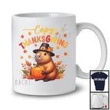 Capy Thanksgiving; Happy Thanksgiving Capybara Fall Pumpkin Leaves; Animal Lover T-Shirt