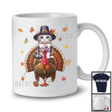 Cat Pilgrim Riding Turkey; Amazing Thanksgiving Autumn Leaves Cat Turkey; Family Group T-Shirt