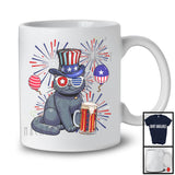 Chartreux Drinking Beer, Awesome 4th Of July Fireworks Kitten, Drunker Patriotic Group T-Shirt