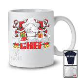 Chef; Awesome Christmas Moon Dabbing Santa Chef Tools; Proud X-mas Careers Jobs T-Shirt