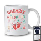 Chemist Got Me Pregnant; Cheerful Christmas Pregnancy Announcement Santa; Jobs Family T-Shirt