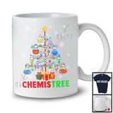 Chemistree; Wonderful Christmas Lights Tree Science Chemistry Tools; Students Teacher T-Shirt