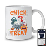 Chick Or Treat, Humorous Halloween Costume Rooster Chicken Trick Or Treat, Farmer Candy Lover T-Shirt