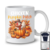 Chicken Pumpkin Patch; Lovely Thanksgiving Chicken In Pumpkin; Farm Animal Farmer Lover T-Shirt