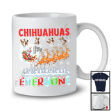 Chihuahuas For Everyone; Fantastic Christmas Chihuahua Santa Sleigh; X-mas Snowing Family T-Shirt