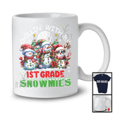 Chillin' With My 1st Grade Snowmies; Amazing Christmas Three Teacher Snowman; X-mas Group T-Shirt