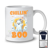 Chillin' With My Boo, Humorous Halloween Witch Boo Ghost Lover, Family Group T-Shirt