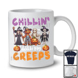 Chillin' With My Creeps, Horror Halloween Witch Boo Ghost Mummy Pumpkin, Family Group T-Shirt