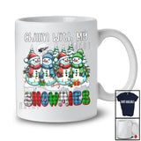 Chillin' With My Snowmies; Amusing Christmas Plaid Four Snowman; X-mas Family T-Shirt