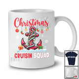 Christmas Cruisin Squad; Wonderful X-mas Lights Santa Anchor Trip; Friends Family Group T-Shirt