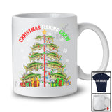 Christmas Fishing Crew; Wonderful Christmas Tree Lights Fishing Equipment; X-mas Group T-Shirt