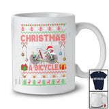 Christmas Is Better On A Bicycle; Wonderful X-mas Sweater Santa Bicycle; Family Group T-Shirt