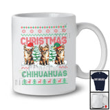 Christmas Is Better With Chihuahuas; Adorable Sweater Three Reindeer Santa Chihuahuas Lover T-Shirt