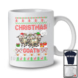 Christmas Is Better With Goats; Amusing X-mas Santa Elf Reindeer Animal; Sweater Family T-Shirt