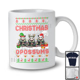 Christmas Is Better With Opossums; Amusing X-mas Santa Elf Reindeer Animal; Sweater Family T-Shirt