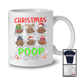 Christmas Poop Crew; Awesome Christmas Lights Poops Collection; Snowing Around X-mas Family T-Shirt