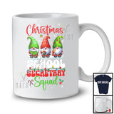 Christmas School Secretary Squad; Amazing Christmas Snowing Three Gnomes; Jobs Careers T-Shirt