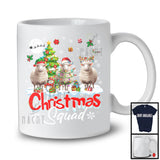 Christmas Squad; Adorable Sheep X-mas Tree Snowing; Sheep Lover Farm Farmer Family Group T-Shirt