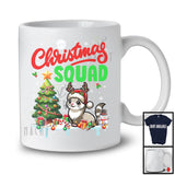 Christmas Squad, Cheerful X-mas Tree Santa Reindeer Ferret, Snow Wild Animal Lover T-Shirt