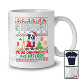 Christmas Tree Your Ornaments Are History; Merry X-mas Lovely Border Collie Santa; Family T-Shirt